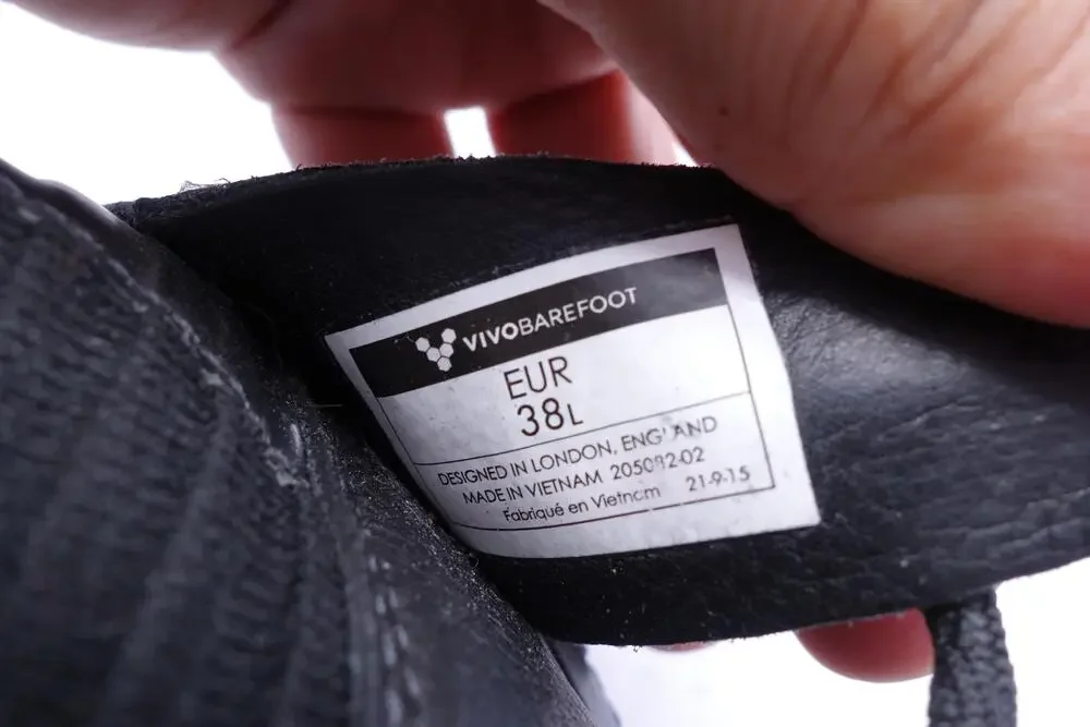 Vivobarefoot Magna Forest ESC Shoes Womens Size 7.5 Black Leather Trail Hiking